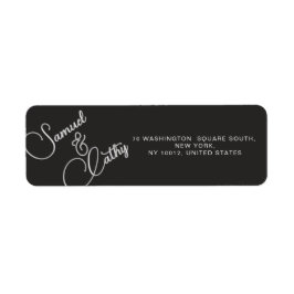 Eenvoudige naam en adresretouradreslabel vervangen etiket