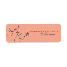 Eenvoudige naam en adresretouradreslabel vervangen etiket