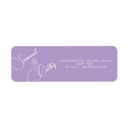 Eenvoudige naam en adresretouradreslabel vervangen etiket