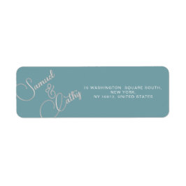 Eenvoudige naam en adresretouradreslabel vervangen etiket