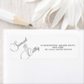 Eenvoudige naam en adresretouradreslabel vervangen etiket (Insitu)