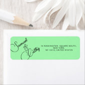 Eenvoudige naam en adresretouradreslabel vervangen etiket (Insitu)