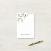 Eenvoudige naam en bedrijfstitel van Griekenland Post-it® Notes (Op bureau)