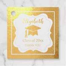 Eenvoudige naam- en fotograduatiedankjewel