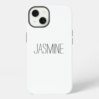 Eenvoudige naam heldere case iPhone 13 hoesje