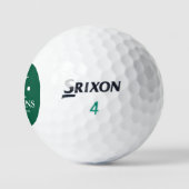 Eenvoudige Naam Initiaal Letter M Groen Golfballen (Logo)