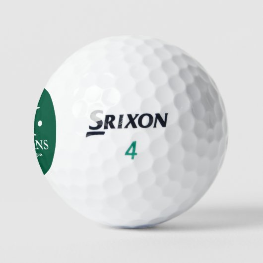 Eenvoudige Naam Initiaal Letter M Groen Golfballen (Logo)