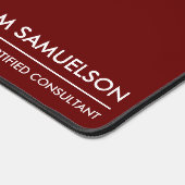 Eenvoudige Naam Monogram 2 lijnen van Aangepaste T Bureaumat (Hoek)