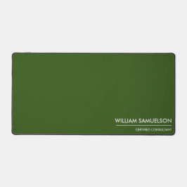 Eenvoudige Naam Monogram 2 lijnen van Aangepaste T Bureaumat