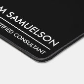 Eenvoudige Naam Monogram 2 lijnen van Aangepaste T Bureaumat (Hoek)