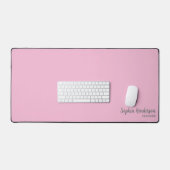 Eenvoudige Naam Monogram 2 lijnen van Aangepaste T Bureaumat (Keyboard & Muis)