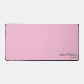 Eenvoudige Naam Monogram 2 lijnen van Aangepaste T Bureaumat (Voorkant)