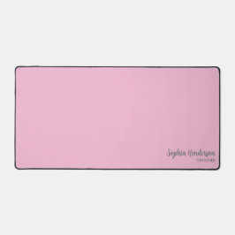 Eenvoudige Naam Monogram 2 lijnen van Aangepaste T Bureaumat