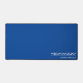 Eenvoudige Naam Monogram 2 lijnen van Aangepaste T Bureaumat (Voorkant)