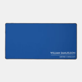 Eenvoudige Naam Monogram 2 lijnen van Aangepaste T Bureaumat