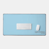 Eenvoudige Naam Monogram 2 lijnen van Aangepaste T Bureaumat (Keyboard & Muis)