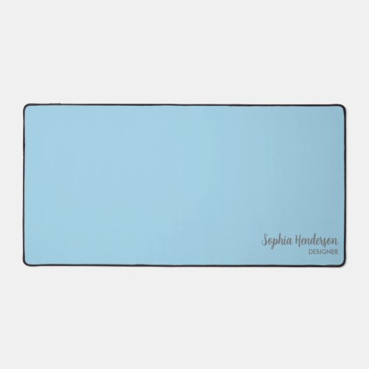 Eenvoudige Naam Monogram 2 lijnen van Aangepaste T Bureaumat (Voorkant)