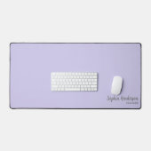 Eenvoudige Naam Monogram 2 lijnen van Aangepaste T Bureaumat (Keyboard & Muis)