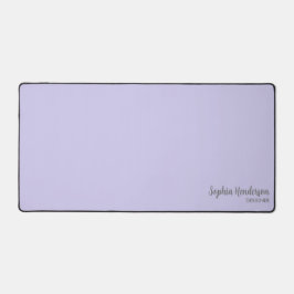 Eenvoudige Naam Monogram 2 lijnen van Aangepaste T Bureaumat