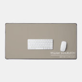 Eenvoudige Naam Monogram 2 lijnen van Aangepaste T Bureaumat (Keyboard & Muis)