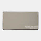 Eenvoudige Naam Monogram 2 lijnen van Aangepaste T Bureaumat (Voorkant)