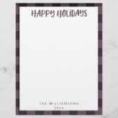 Eenvoudige naam Paarse speldevakantieoord Briefhoofd (Voorkant)