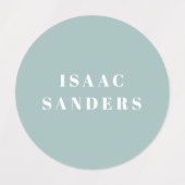 Eenvoudige naam regenboogwaterdichte kleding labels (Design 1)