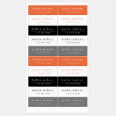 Eenvoudige naam schoolkleuren waterbestendige naam labels (Vel)