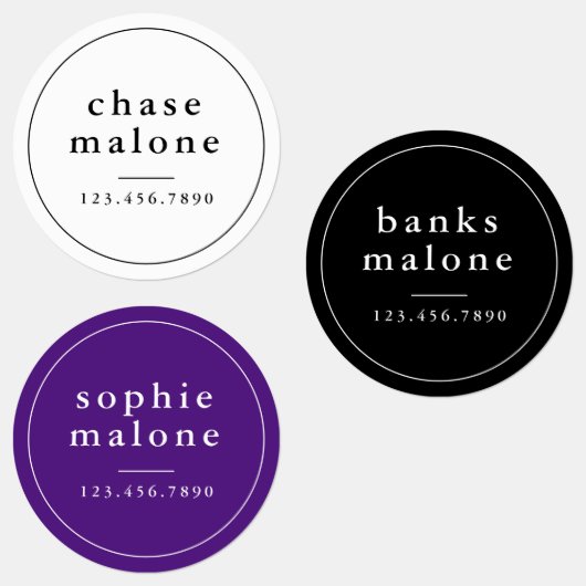 Eenvoudige naam schoolkleuren waterbestendige naam labels (Groep)