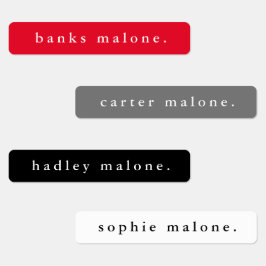 Eenvoudige naam schoolkleuren waterbestendige naam labels