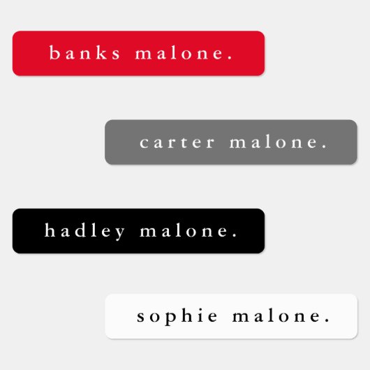 Eenvoudige naam schoolkleuren waterbestendige naam labels (Groep)