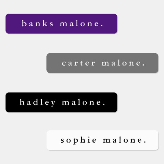 Eenvoudige naam schoolkleuren waterbestendige naam labels (Groep)