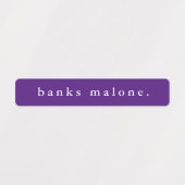 Eenvoudige naam schoolkleuren waterbestendige naam labels (Design 1)