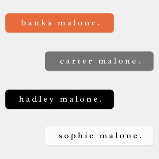 Eenvoudige naam schoolkleuren waterbestendige naam labels (Groep)