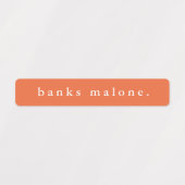 Eenvoudige naam schoolkleuren waterbestendige naam labels (Design 1)