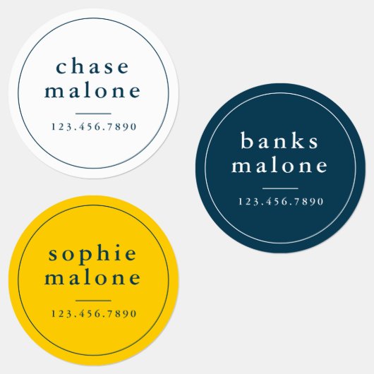 Eenvoudige naam schoolkleuren waterbestendige naam labels (Groep)