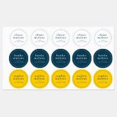 Eenvoudige naam schoolkleuren waterbestendige naam labels (Vel)