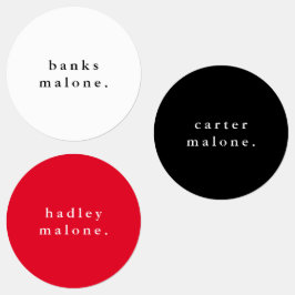 Eenvoudige naam schoolkleuren waterbestendige naam labels