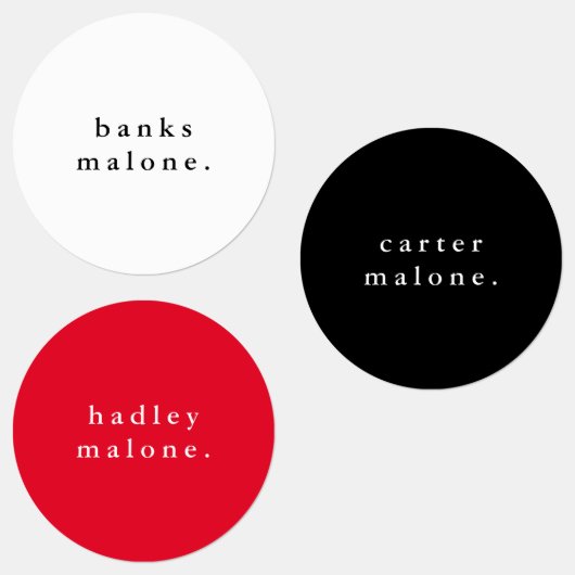 Eenvoudige naam schoolkleuren waterbestendige naam labels (Groep)