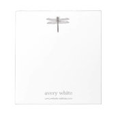 Eenvoudige naam van de Dragonfly-Natuur Notitieblok (Voorkant)