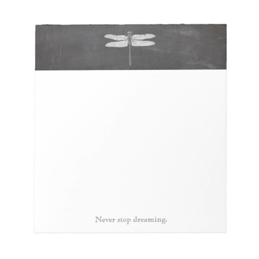 Eenvoudige naam van de Dragonfly-Natuur Notitieblok (Voorkant)