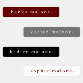 Eenvoudige naam van het schoolteam Colours Waterpr Labels