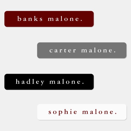 Eenvoudige naam van het schoolteam Colours Waterpr Labels (Groep)