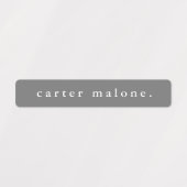 Eenvoudige naam van het schoolteam Colours Waterpr Labels (Design 2)