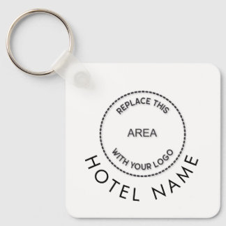 Eenvoudige naam van hotel Logo om het even welke k Sleutelhanger