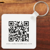 Eenvoudige naam van hotel Logo om het even welke k Sleutelhanger (Achterkant)