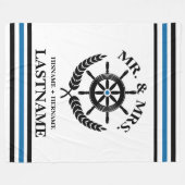 Eenvoudige naam van typografie fleece deken (Voorkant (Horizontaal))