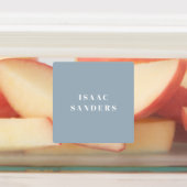 Eenvoudige naam waterdicht bij bakken labels (Aangebracht)