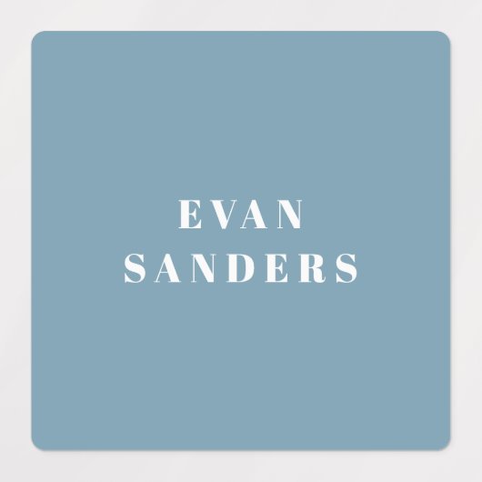 Eenvoudige naam waterdicht bij bakken labels (Design 2)