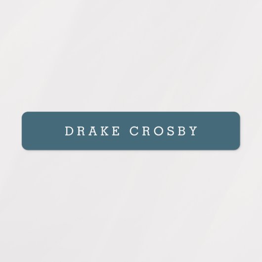 Eenvoudige naam waterdicht type labels (Design 2)